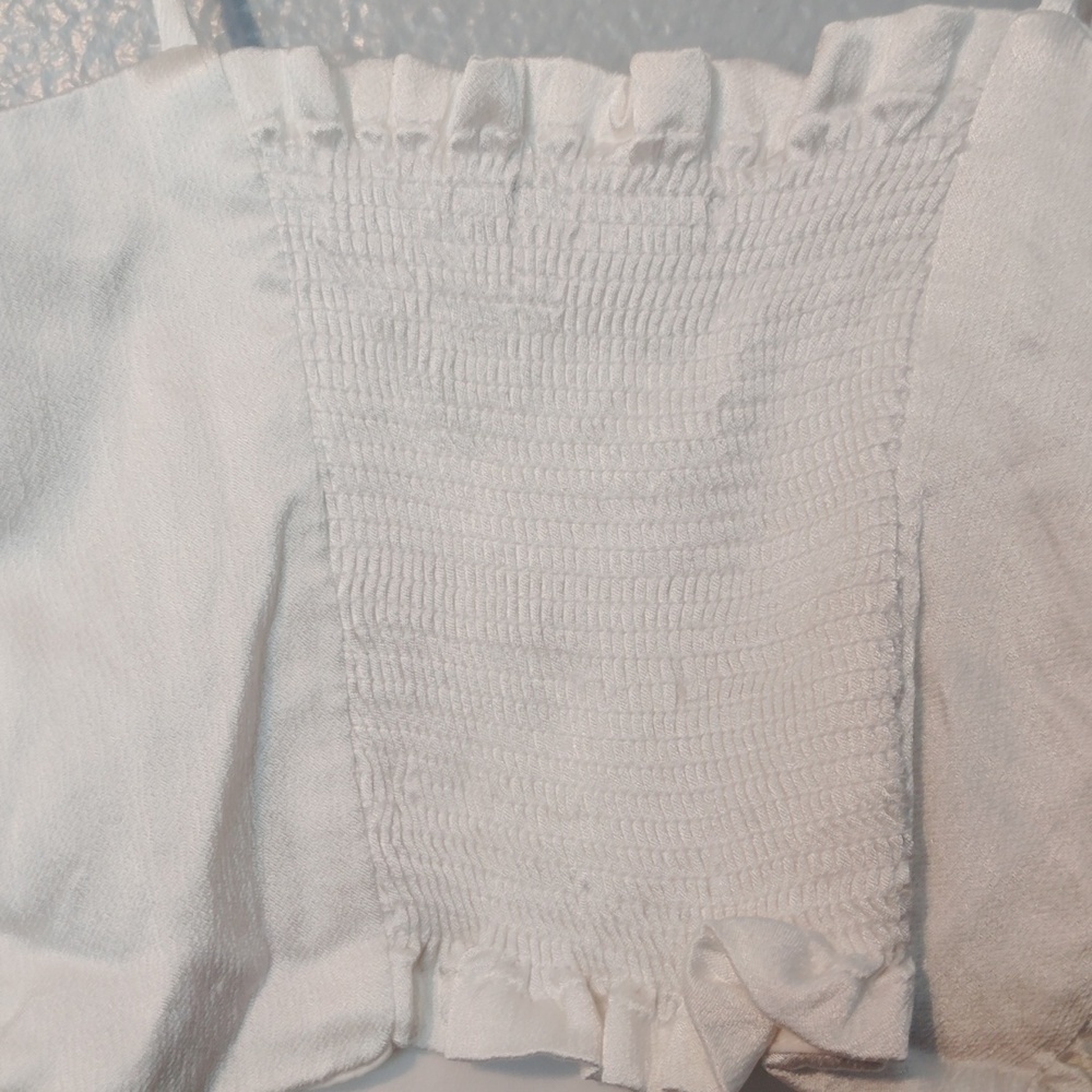 Zara Crop Top Tie Straps Size Small - Picture 4 of 14